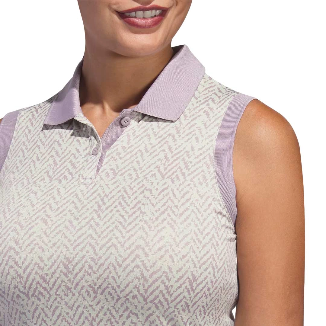 adidas - Women's Ultimate365 Jacquard Sleeveless Polo (IP8691)