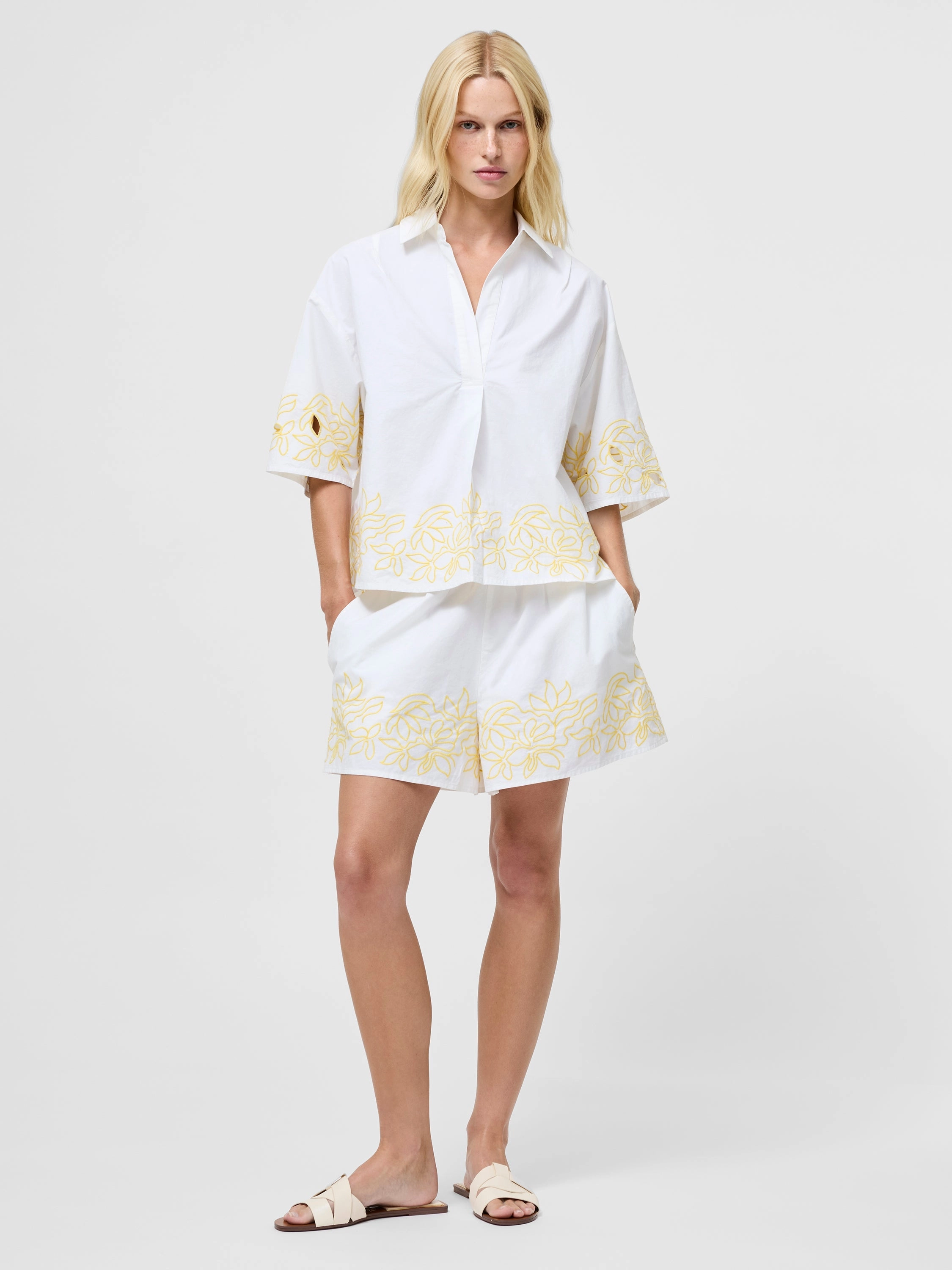 Alissa Cotton Popover Shirt