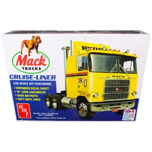 AMT 1/25 Model Kit - Skill 3 Mack Cruise-Liner Truck Chrome Plated Parts Vinyl Tires