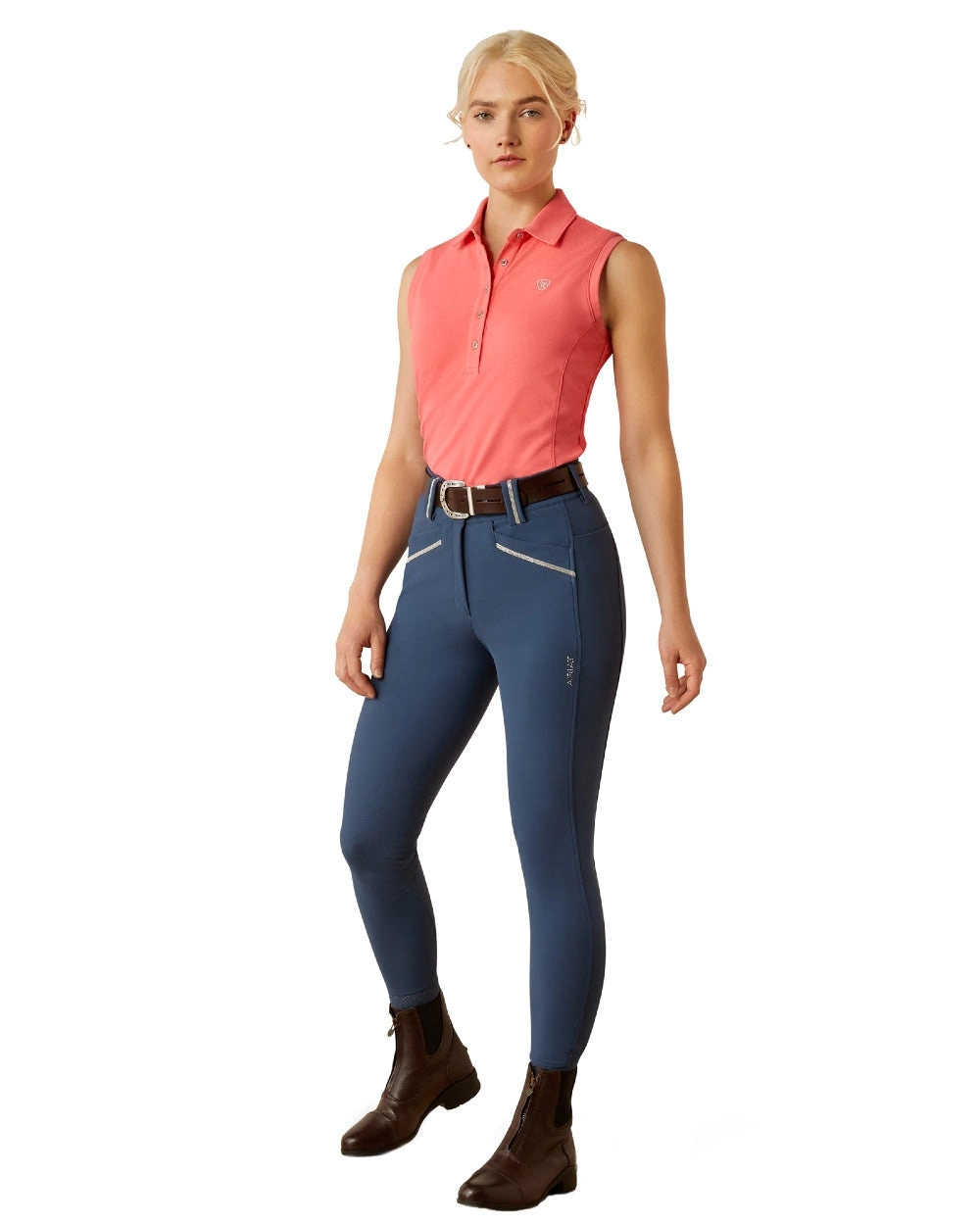 Ariat Womens Prix 3.0 Sleeveless Polo Shirt