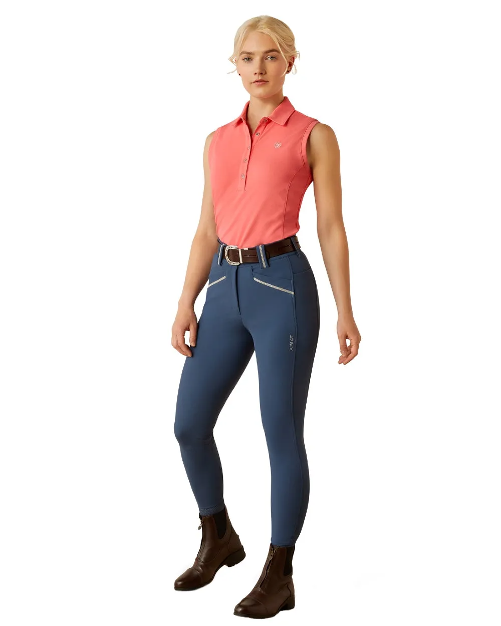 Ariat Womens Prix 3.0 Sleeveless Polo Shirt