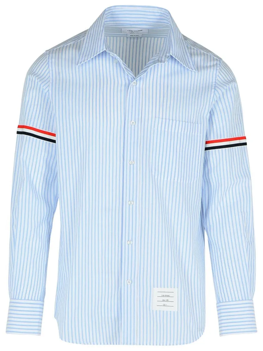 'Armband' Light Blue Cotton Shirt