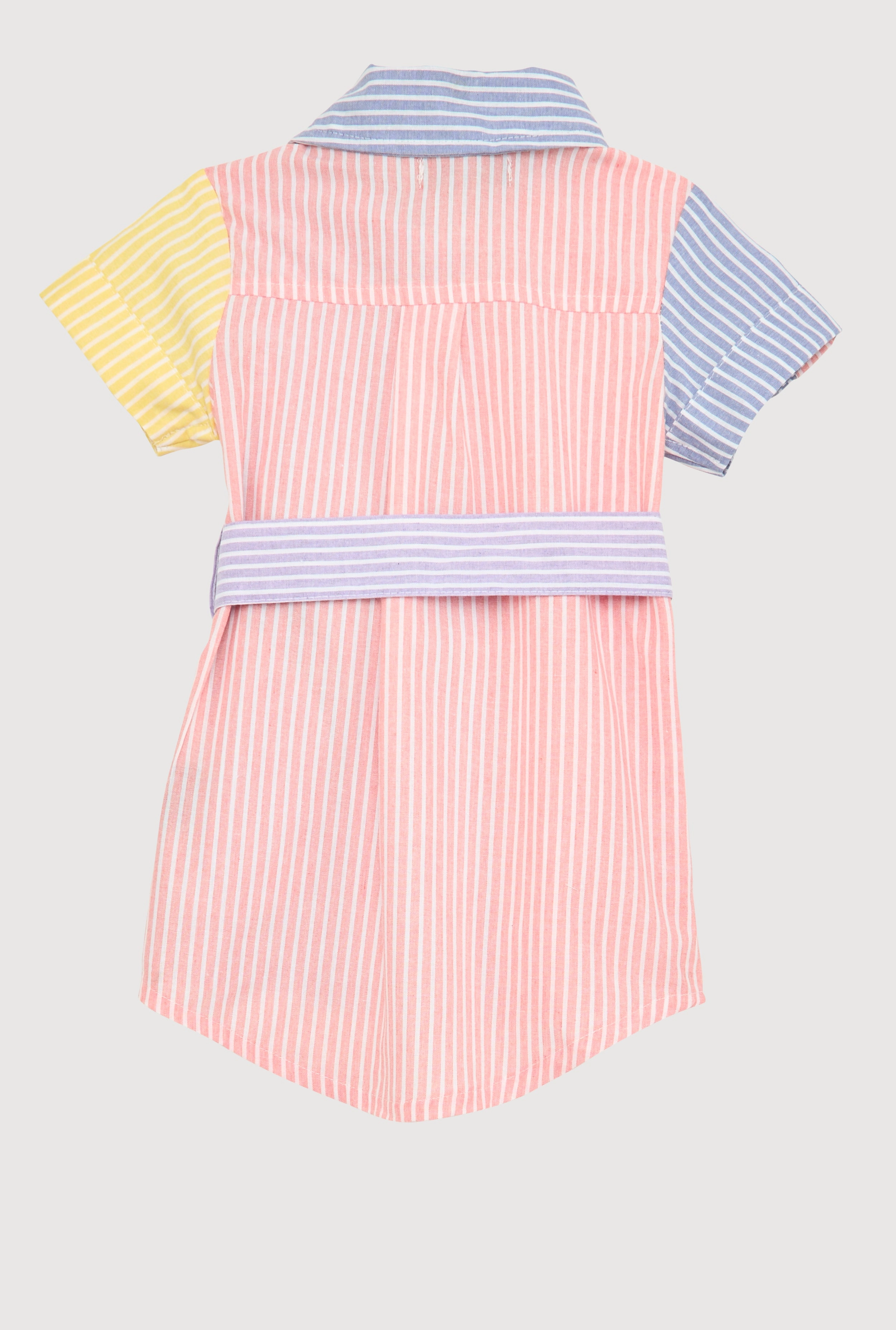 Baby Girls 12-24M Striped Color Block Shirt Dress