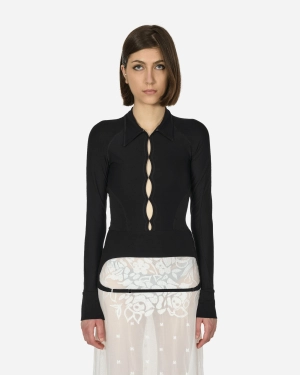 Backless Jersey Shirt Black