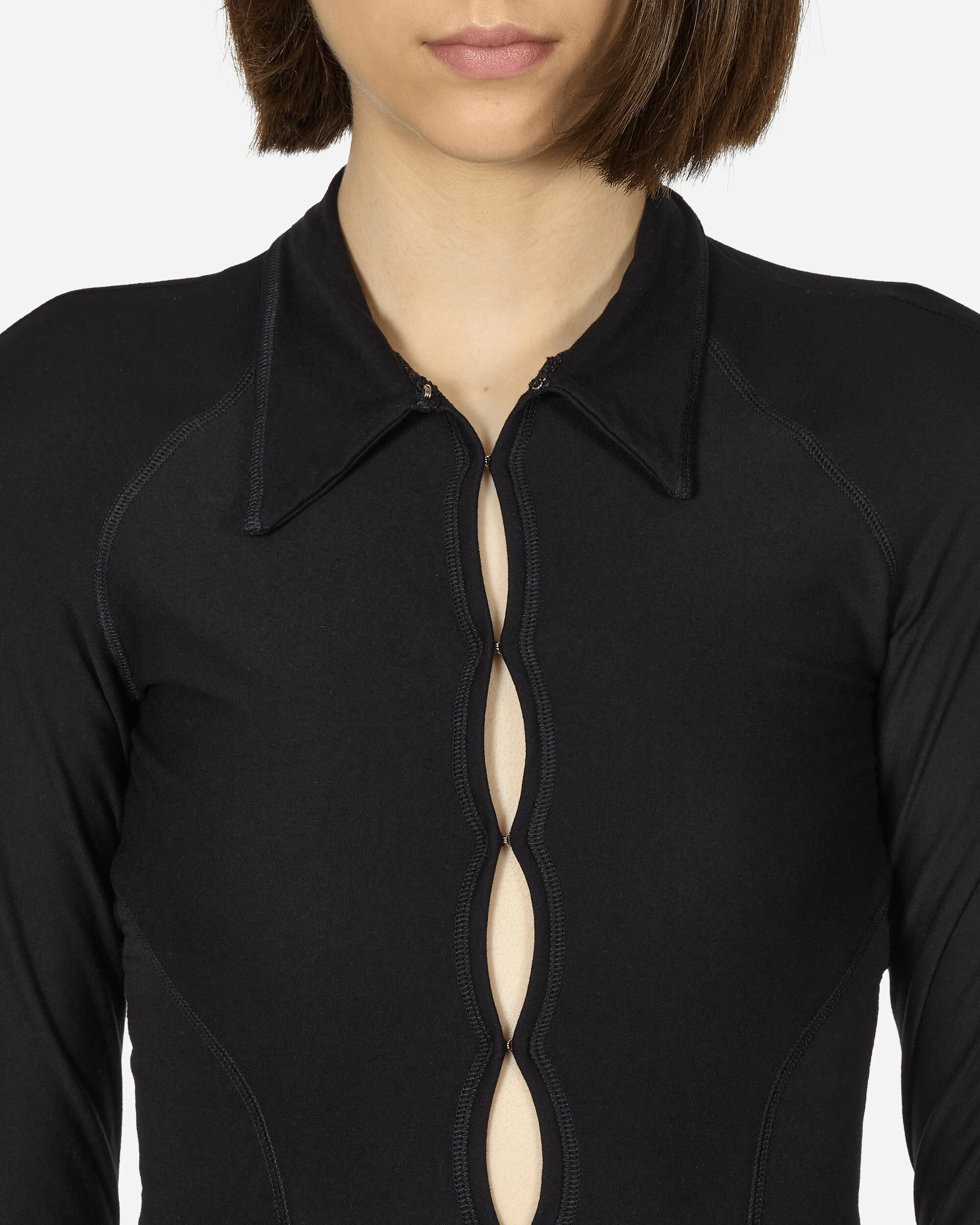 Backless Jersey Shirt Black