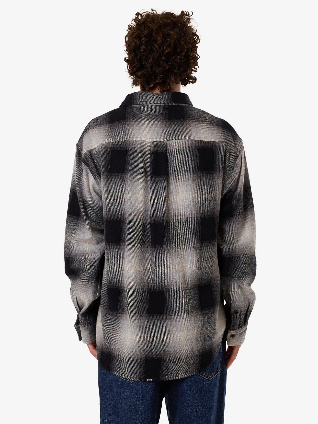Barrio Long Sleeve Flannel Shirt - Black