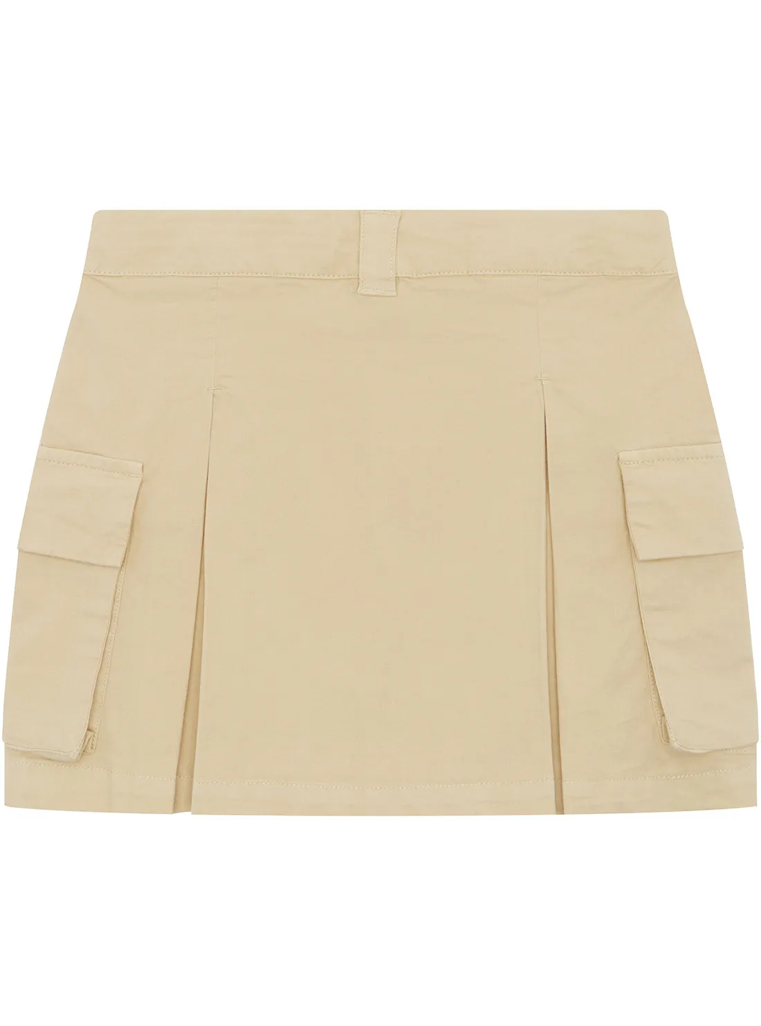 Beige Gabrdine Mini Skirt (7-16)