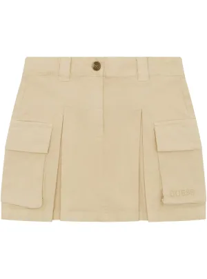 Beige Gabrdine Mini Skirt (7-16)