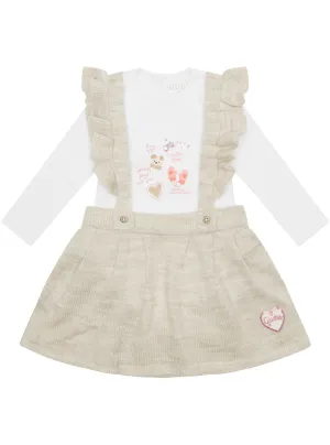 Beige Top and Overall Skirt (2-7)