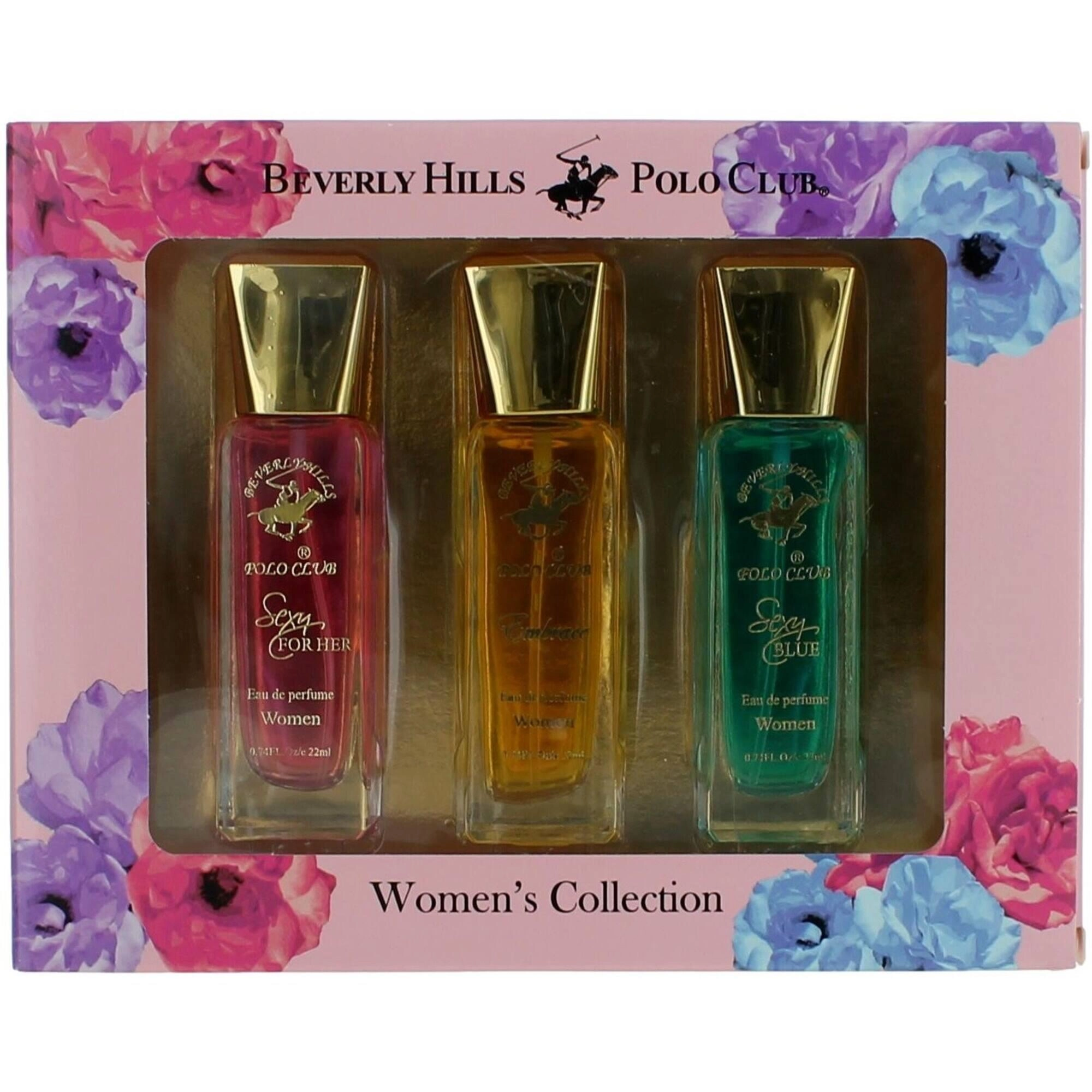 Beverly Hills Polo Club Women's Variety Set - Embrace Collection EDP, 3 Piece