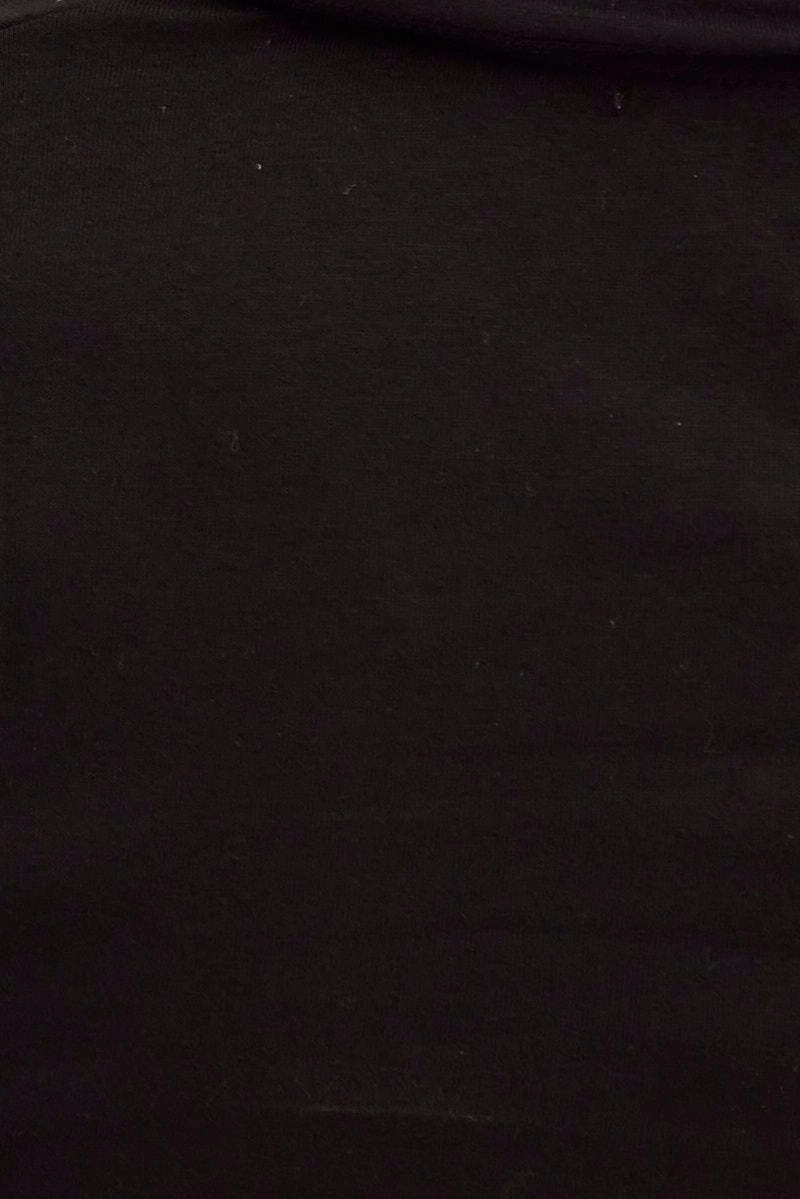 Black Crop Polo Short Sleeve