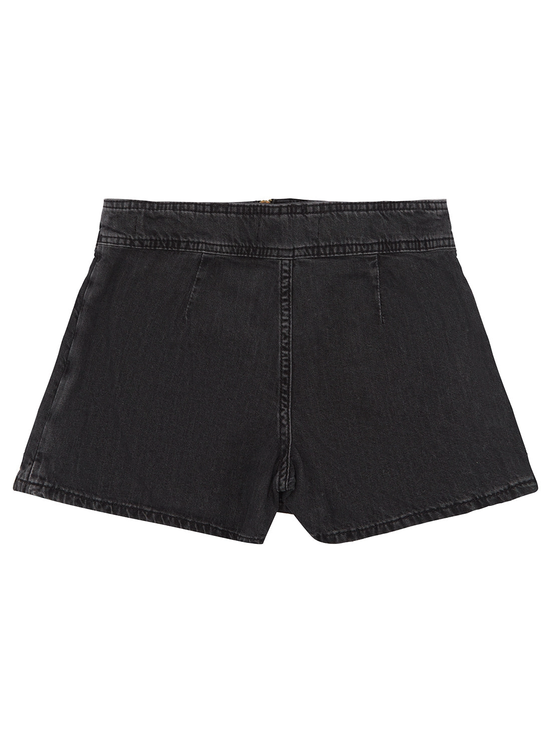 Black Denim Skort (7-16)