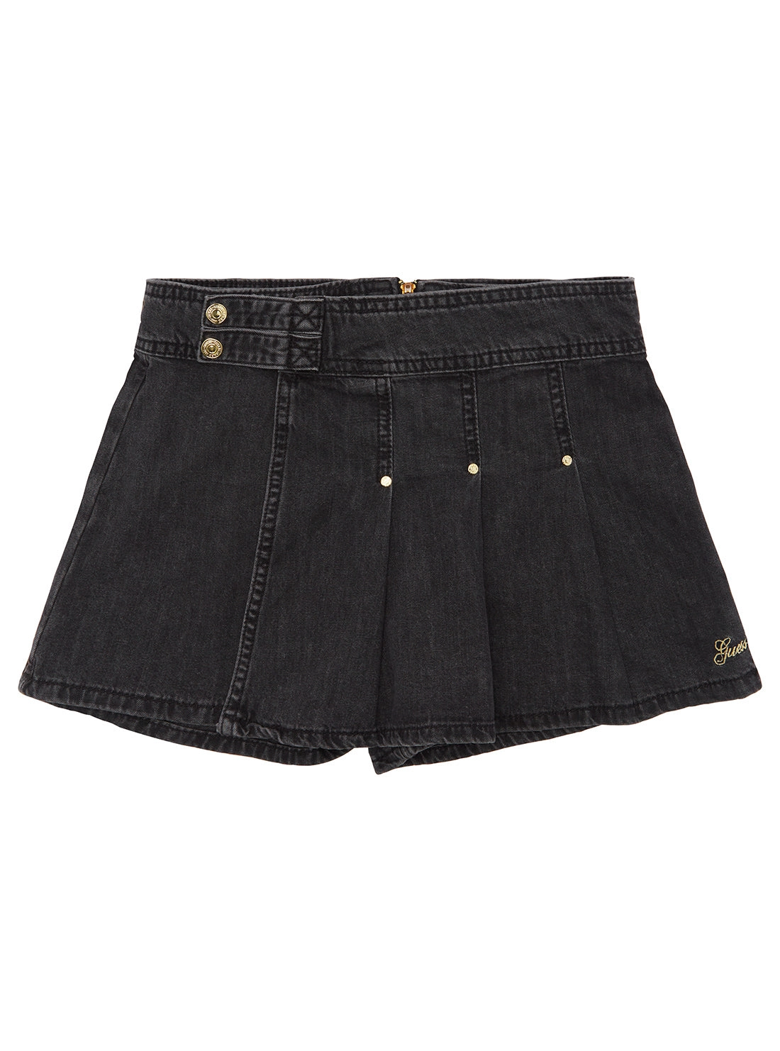 Black Denim Skort (7-16)