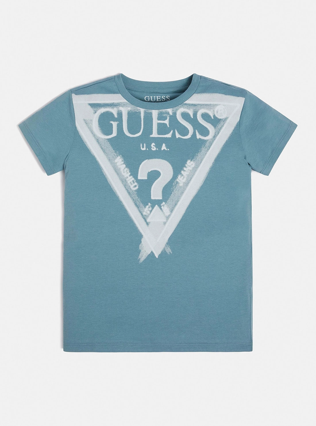 Blue Painted Triangle Logo T-Shirt (7-16)