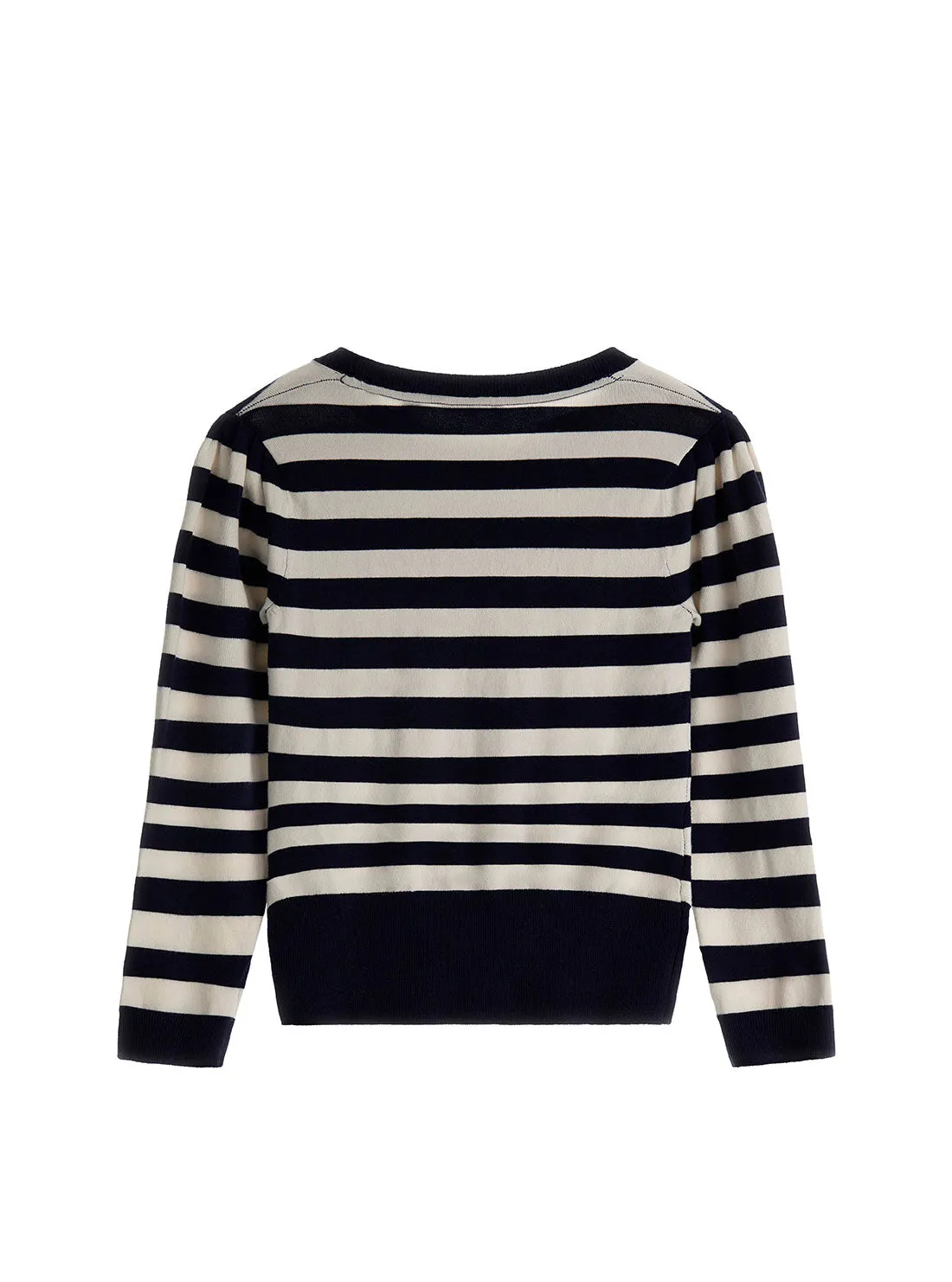 Blue White Stripe Long Sleeve Sweater (7-16)