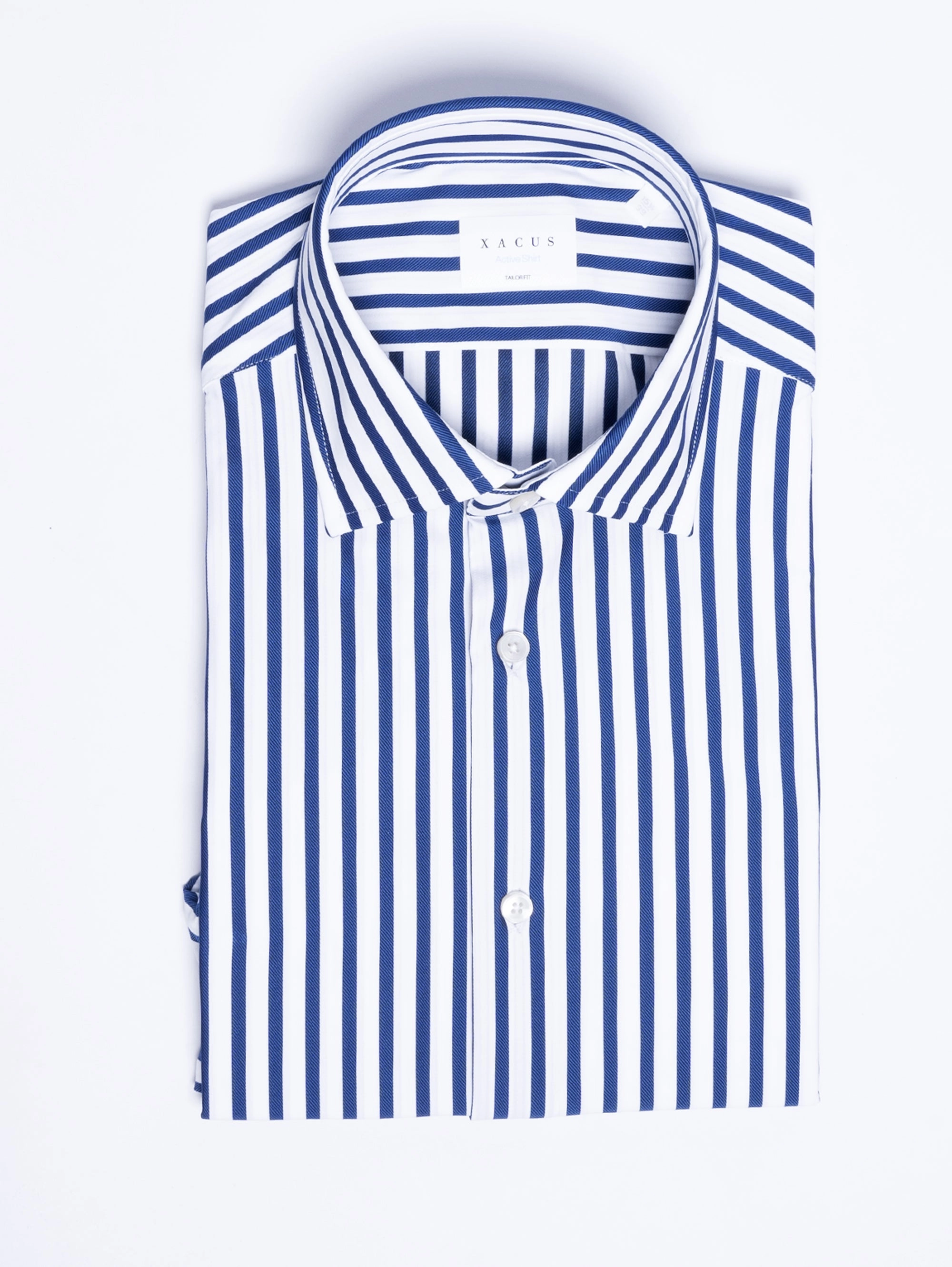 Blue/White Striped Active Shirt