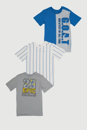 Boys 23 Epic Skills Graphic Tees 3 Pack