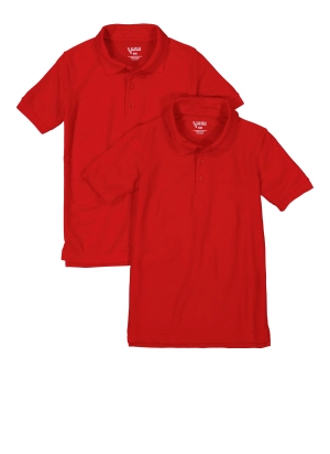 Boys 8-16 2 Pack Short Sleeve Solid Polo Shirts
