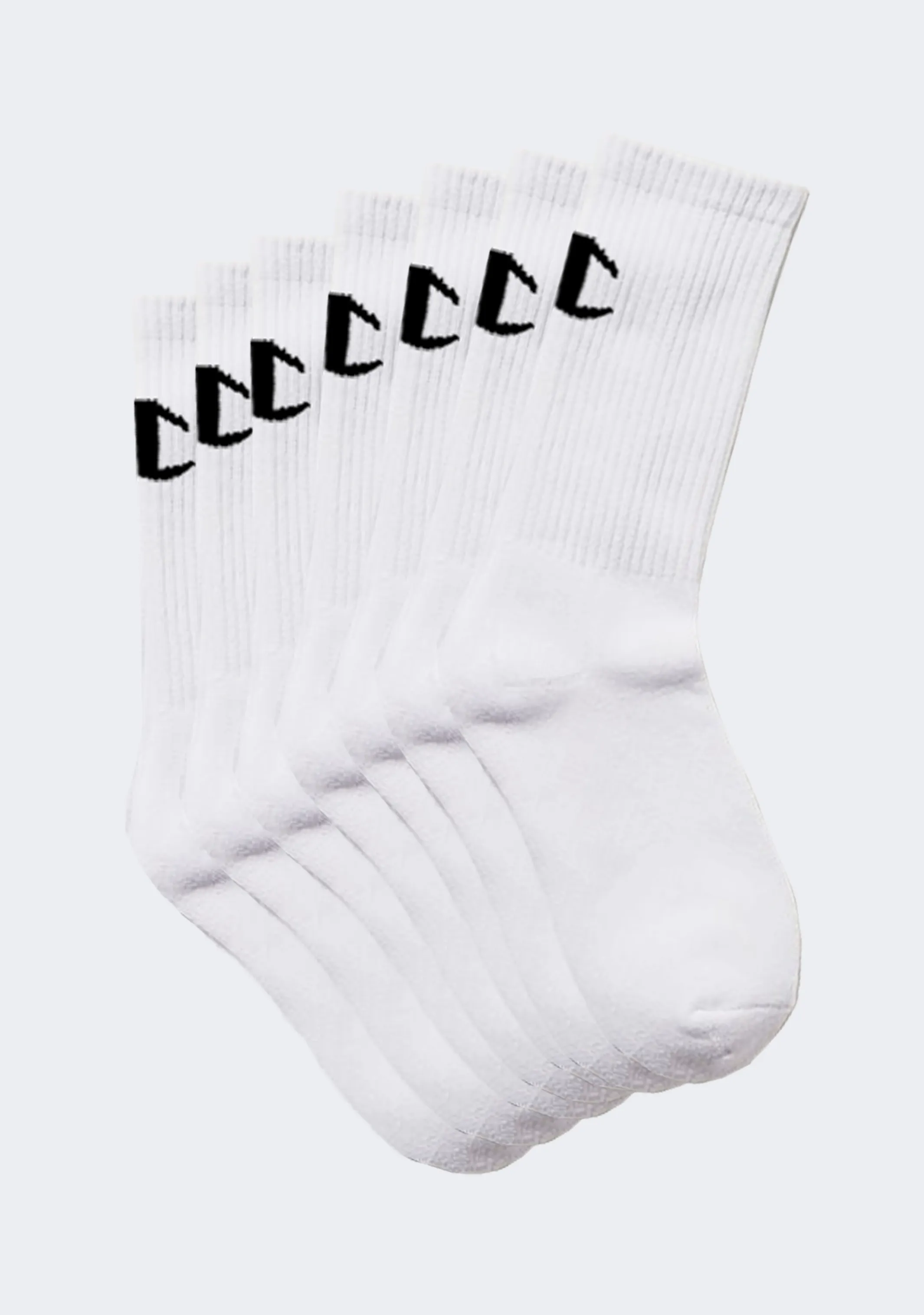 Champion Kids’ Crew Socks White (7 Pack)