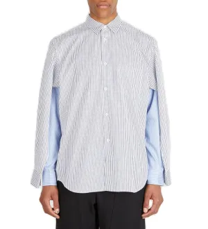 Comme des Garçons Shirt Striped Long-Sleeved Shirt