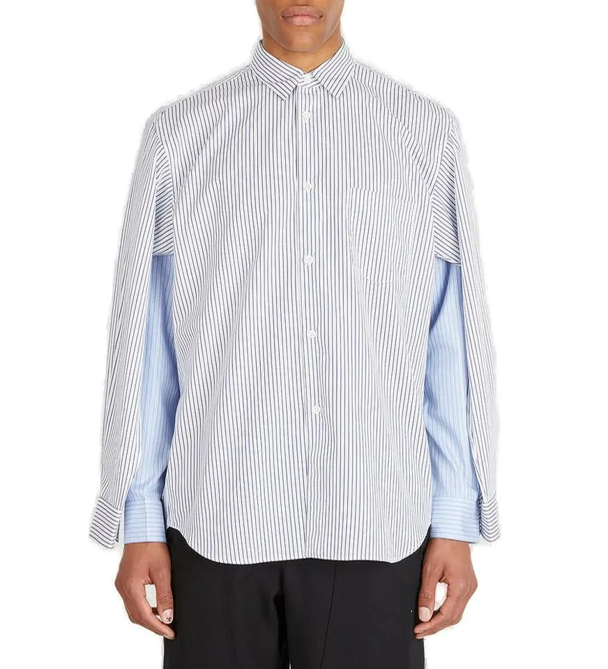 Comme des Garçons Shirt Striped Long-Sleeved Shirt
