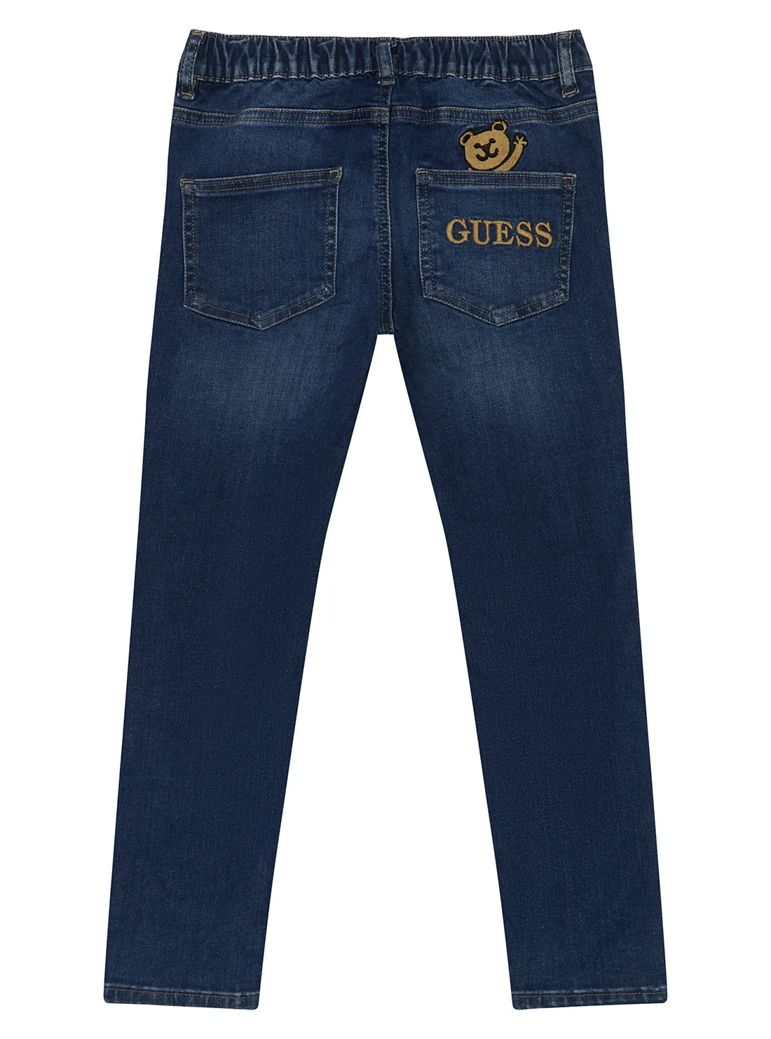 Denim Bear Embroidery Pants (2-7)