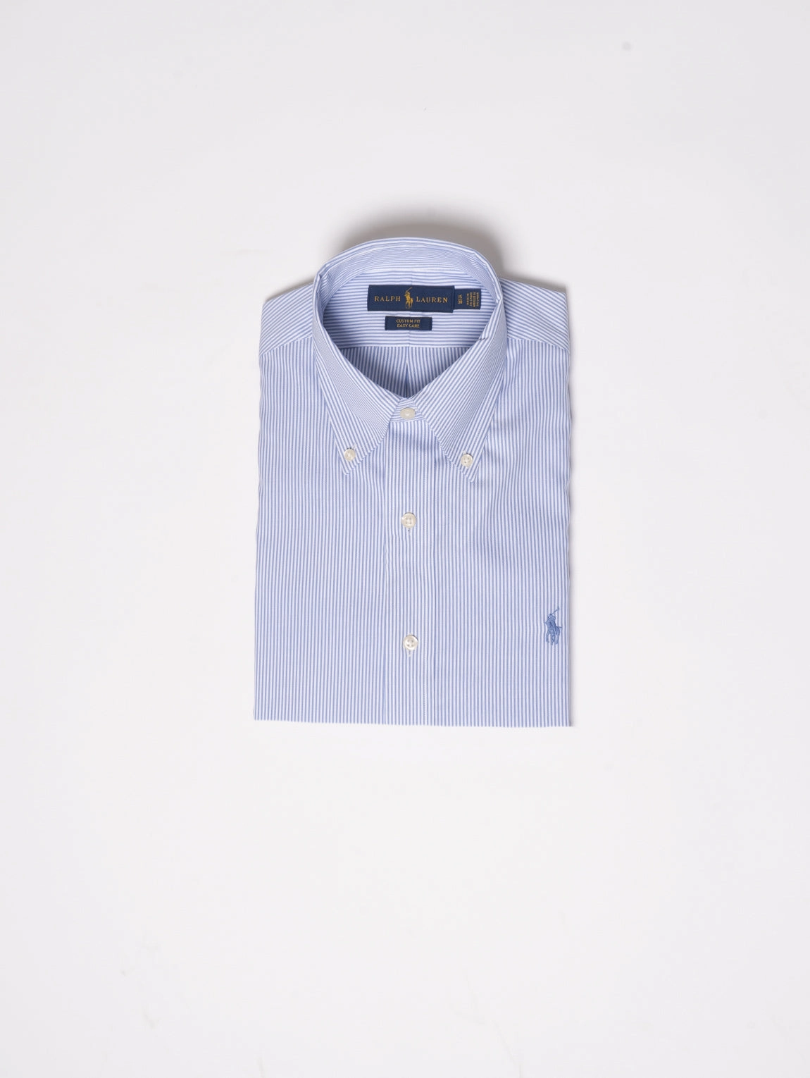 Easy Care Custom Fit Blue Striped Shirt