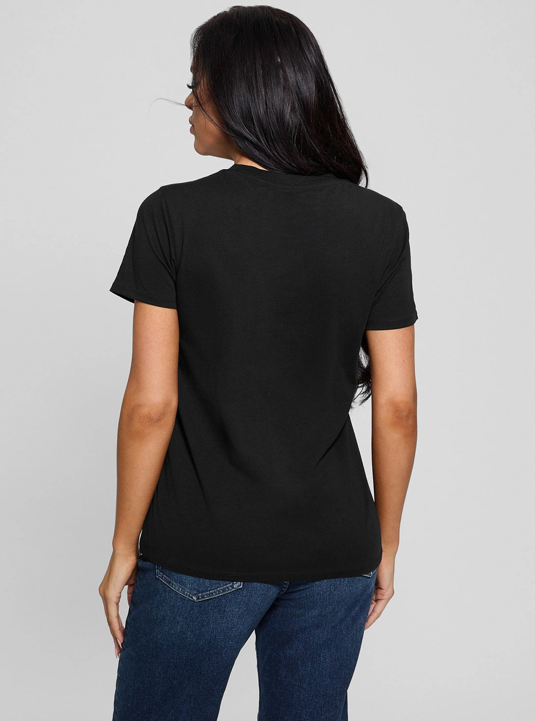 Eco Black Script Lace Logo T-Shirt
