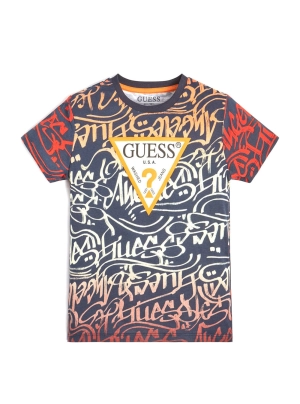 Eco Red Graphic Text Print T-Shirt (7-16)