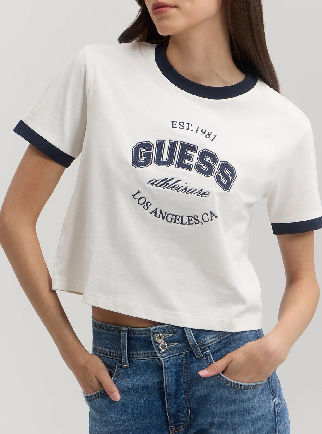 Eco White Blue Raquelle T-Shirt