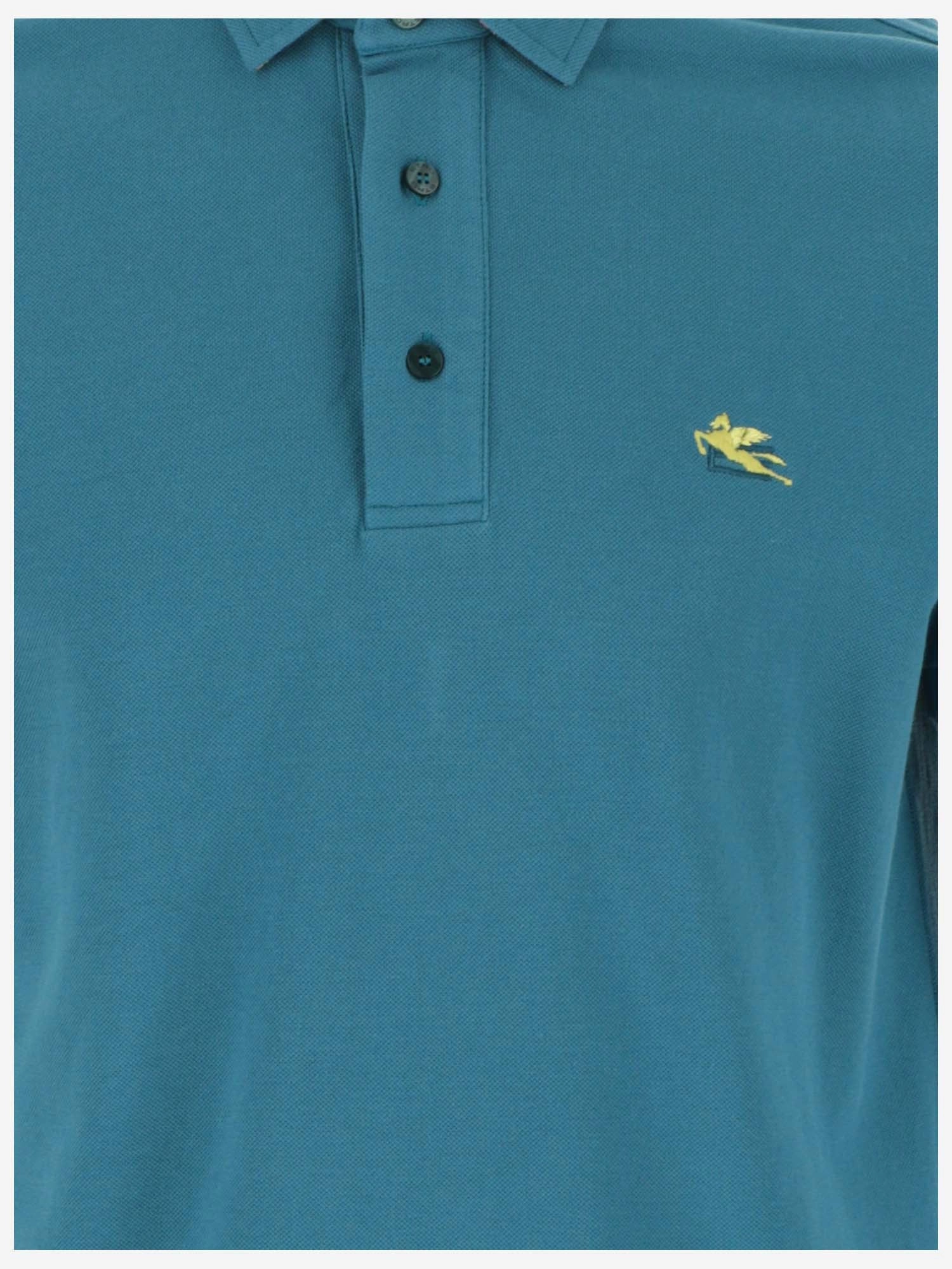 Etro Logo Embroidered Polo Shirt