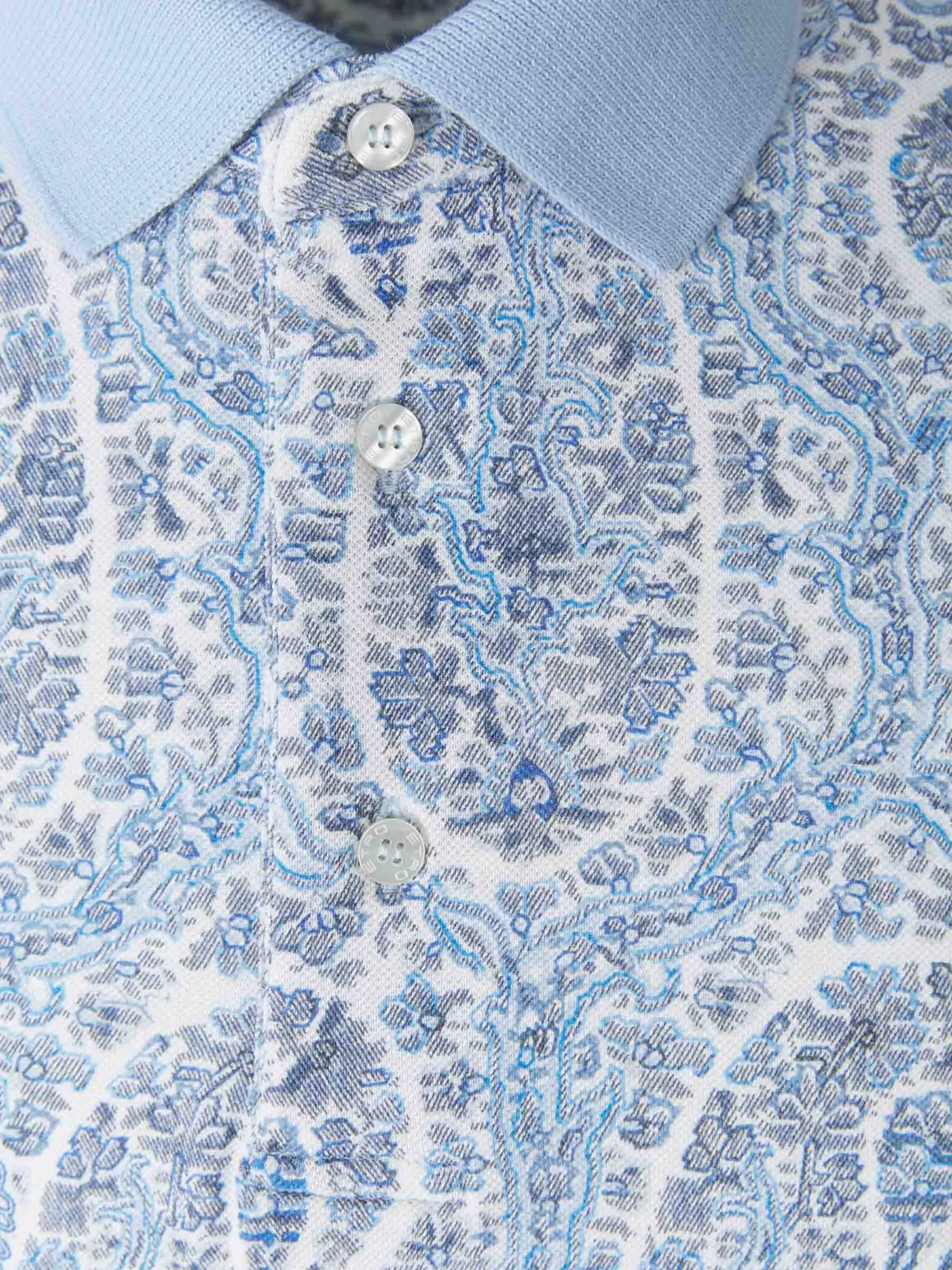 Etro Paisley Motif Polo Shirt