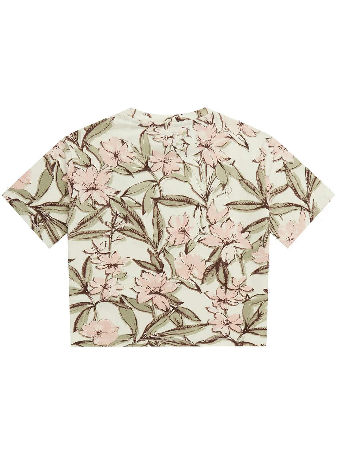 Floral Print Short Sleeve T-Shirt (2-7)
