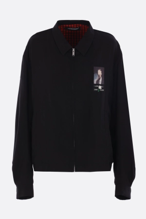 full-zip jacket in rayon