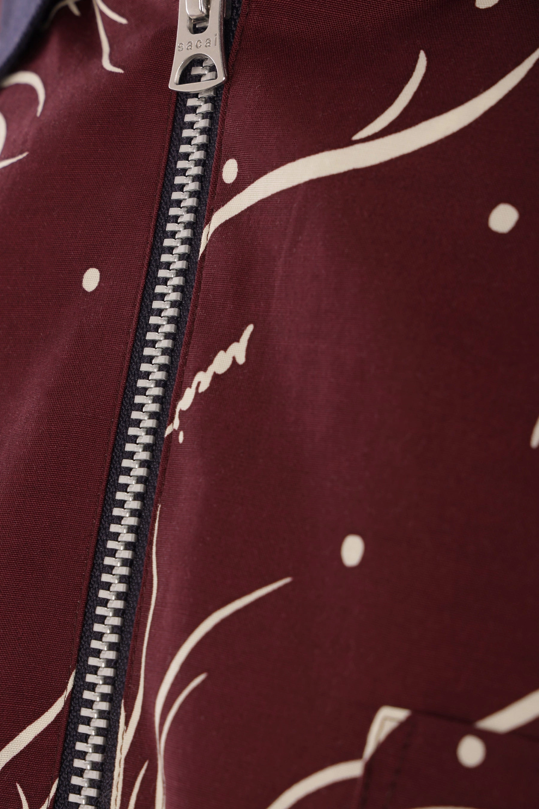 graphic print cotton blend polo shirt