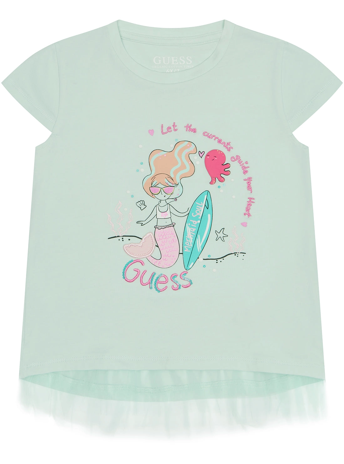 Green Chiffon T-Shirt (2-7)