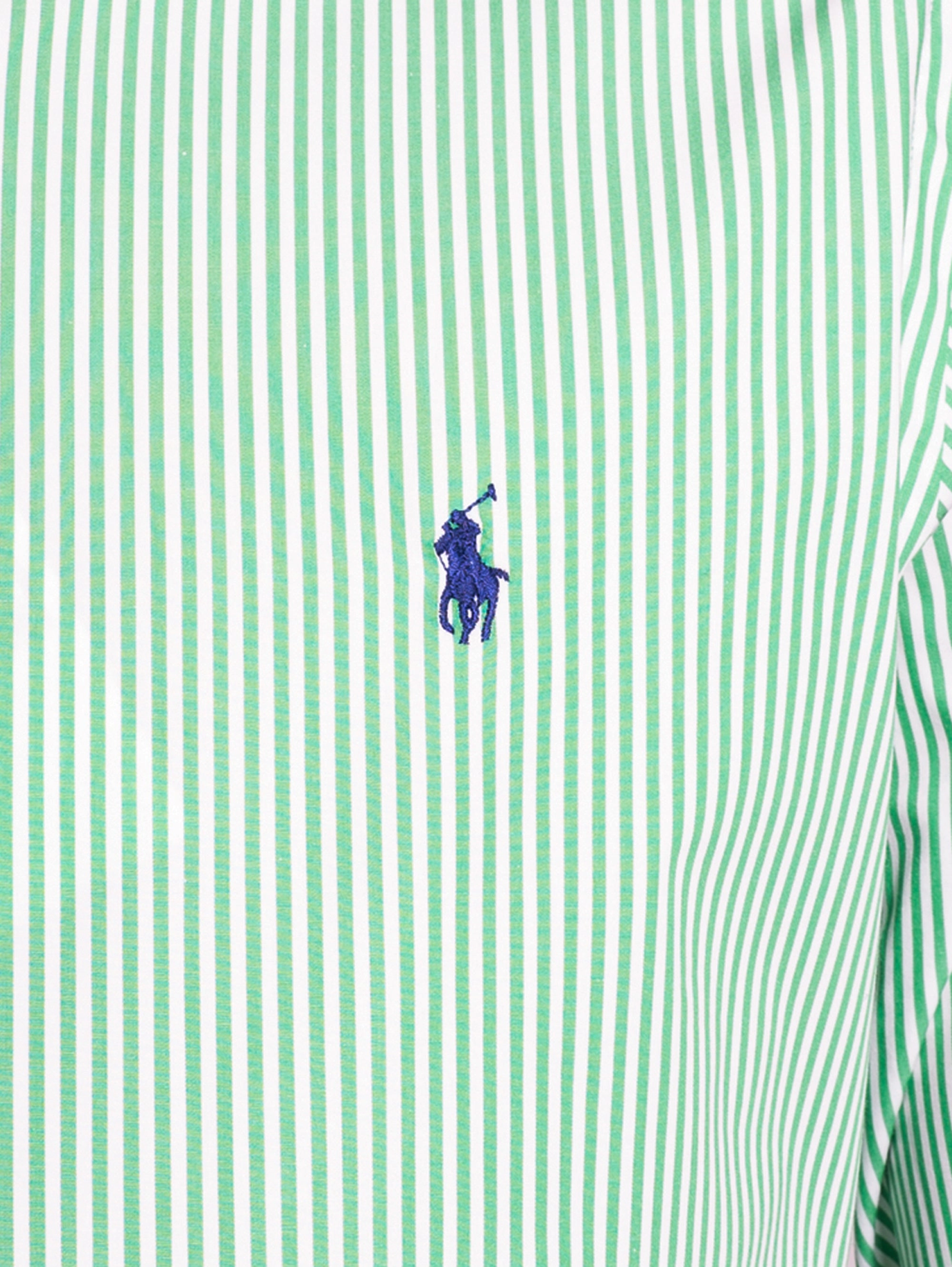 Green / White Striped Shirt