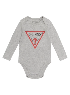 Grey Logo Bodysuit Top (0-12m)