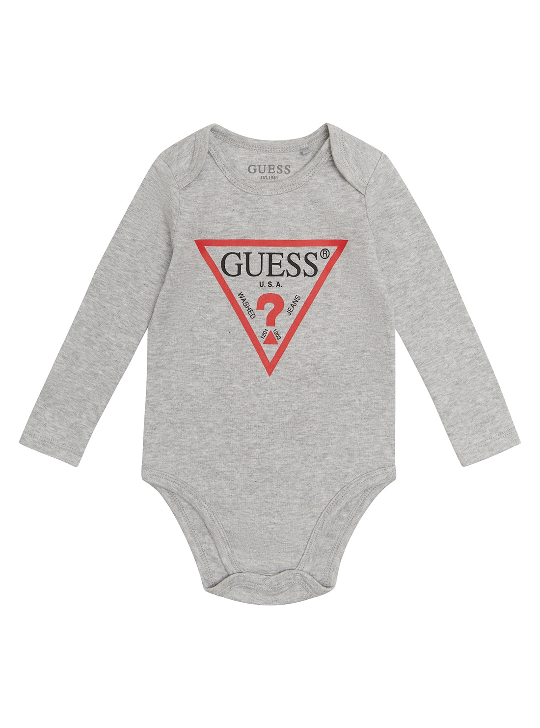 Grey Logo Bodysuit Top (0-12m)