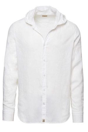 Hooded Linen Shirt