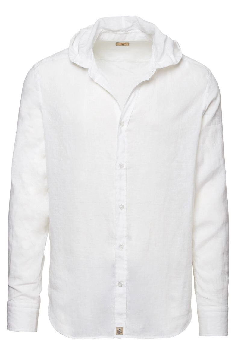 Hooded Linen Shirt