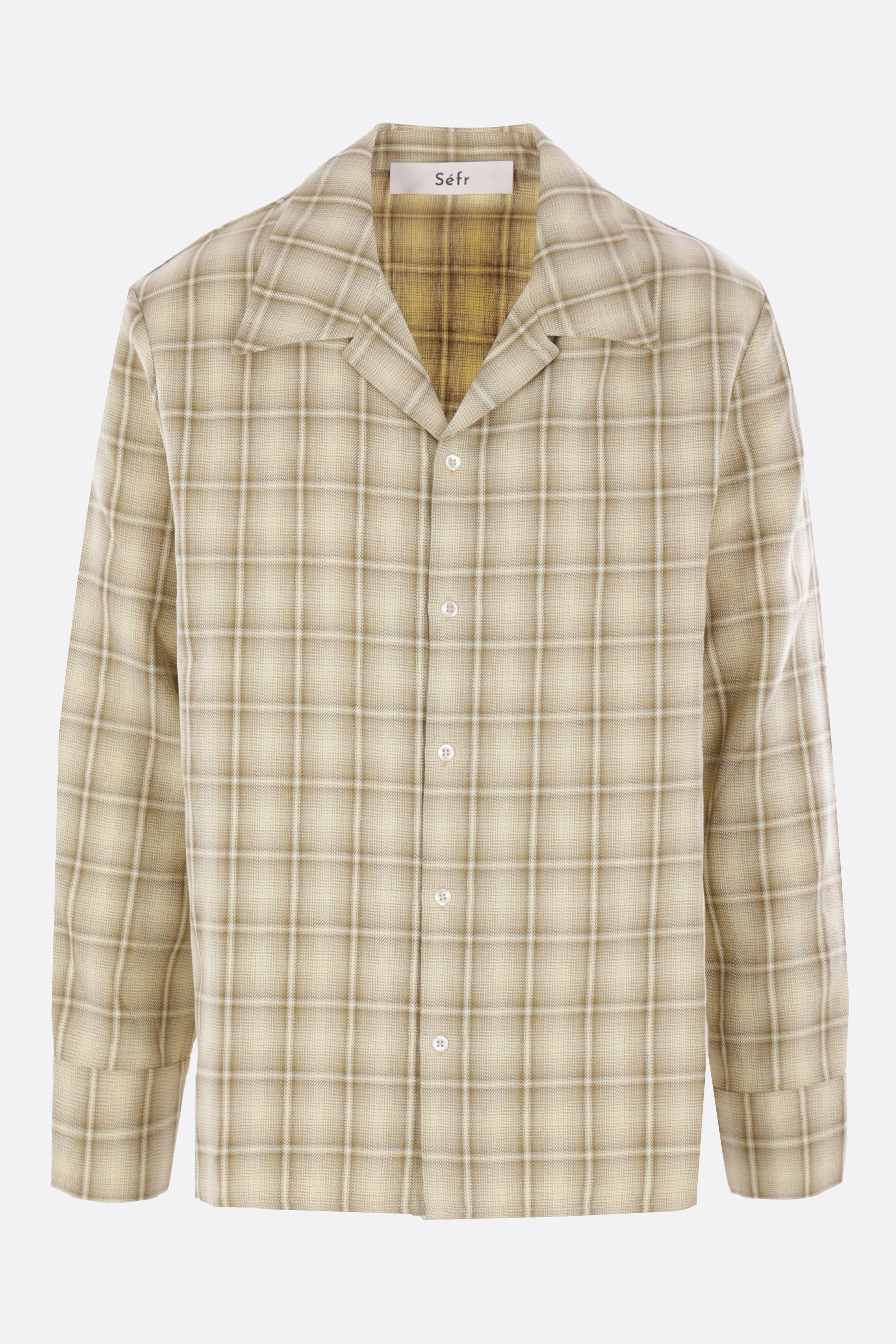 Ignacio shirt in check cotton and linen
