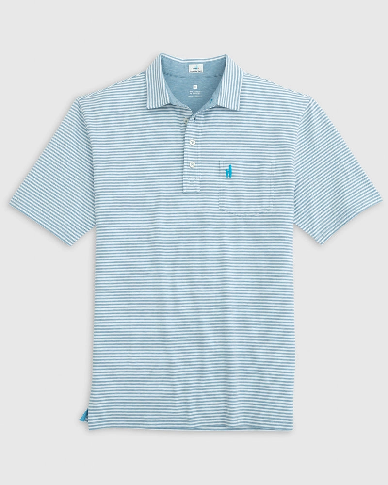 Johnnie O Mens The Original 4 Button Polo Dante Stripe