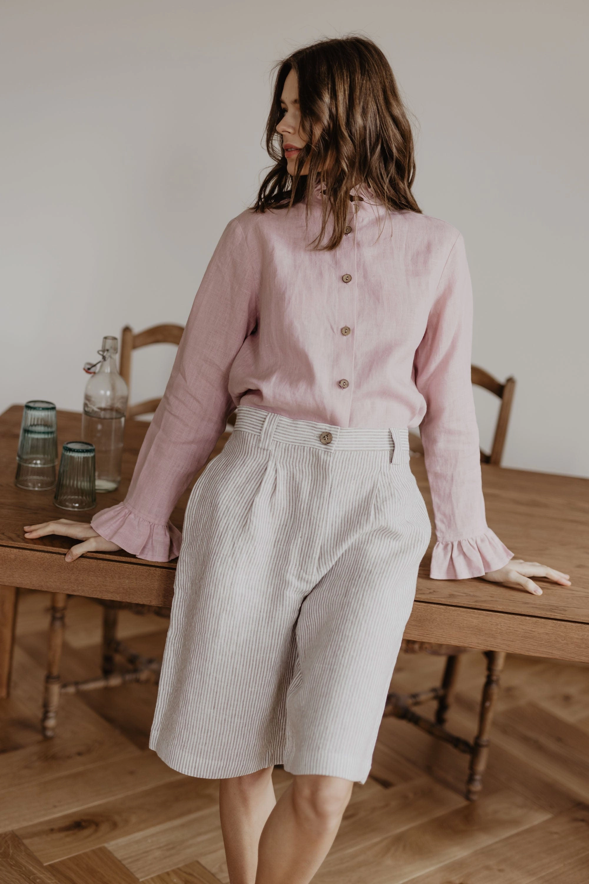 Juodkrante Women's Linen Shirt | Multiple Colours