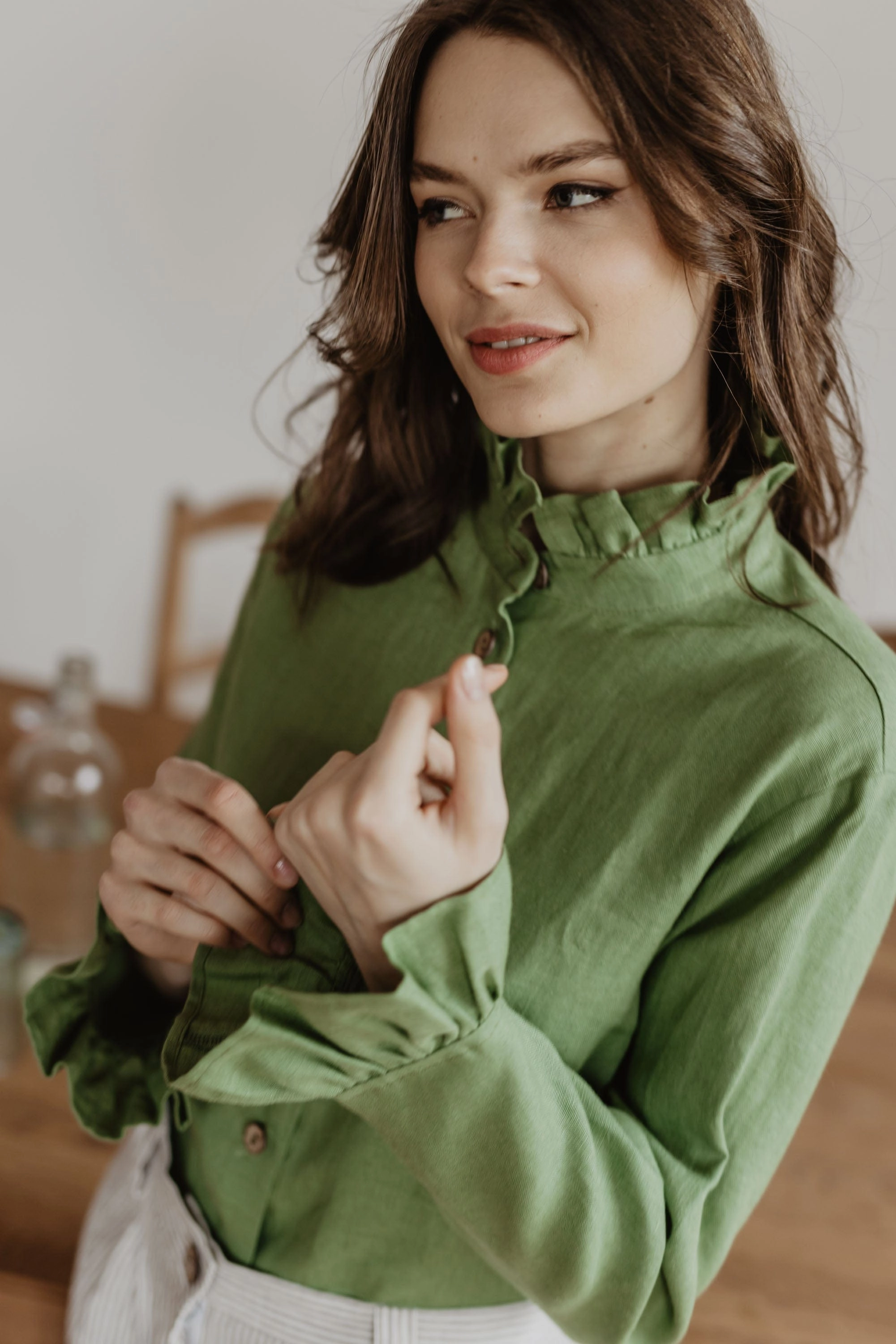 Juodkrante Women's Linen Shirt | Multiple Colours