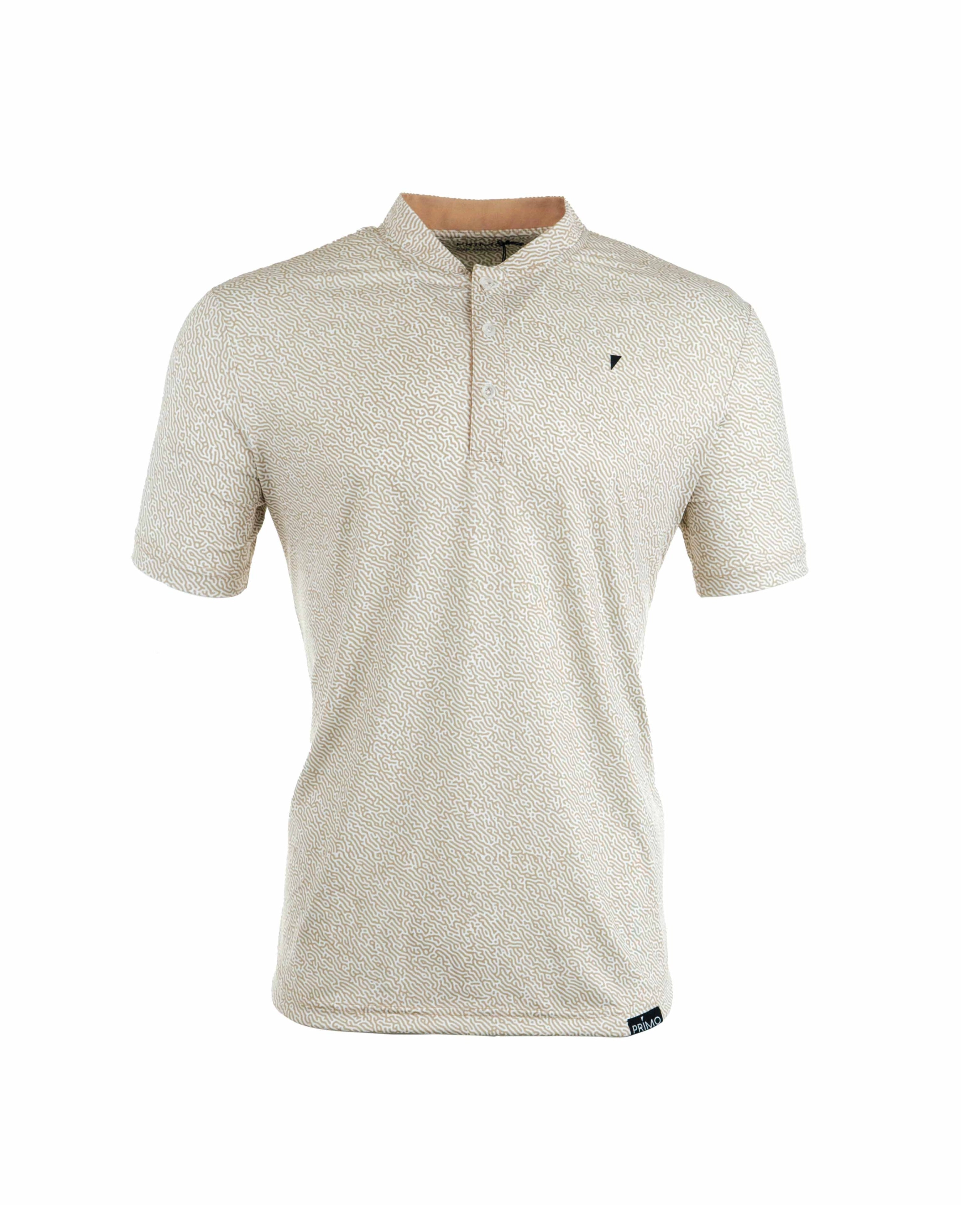 Khaki Maze Blade Polo