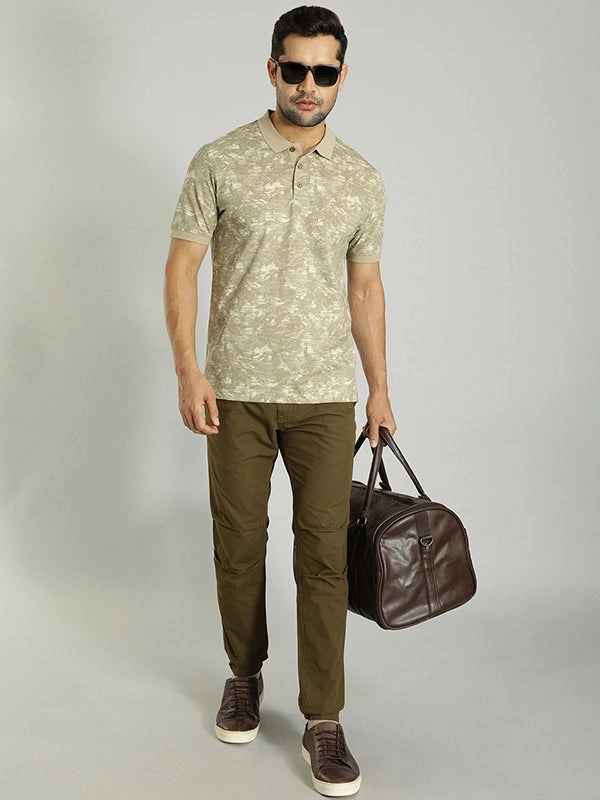 Men Urban Fit Cotton Stretch Trouser