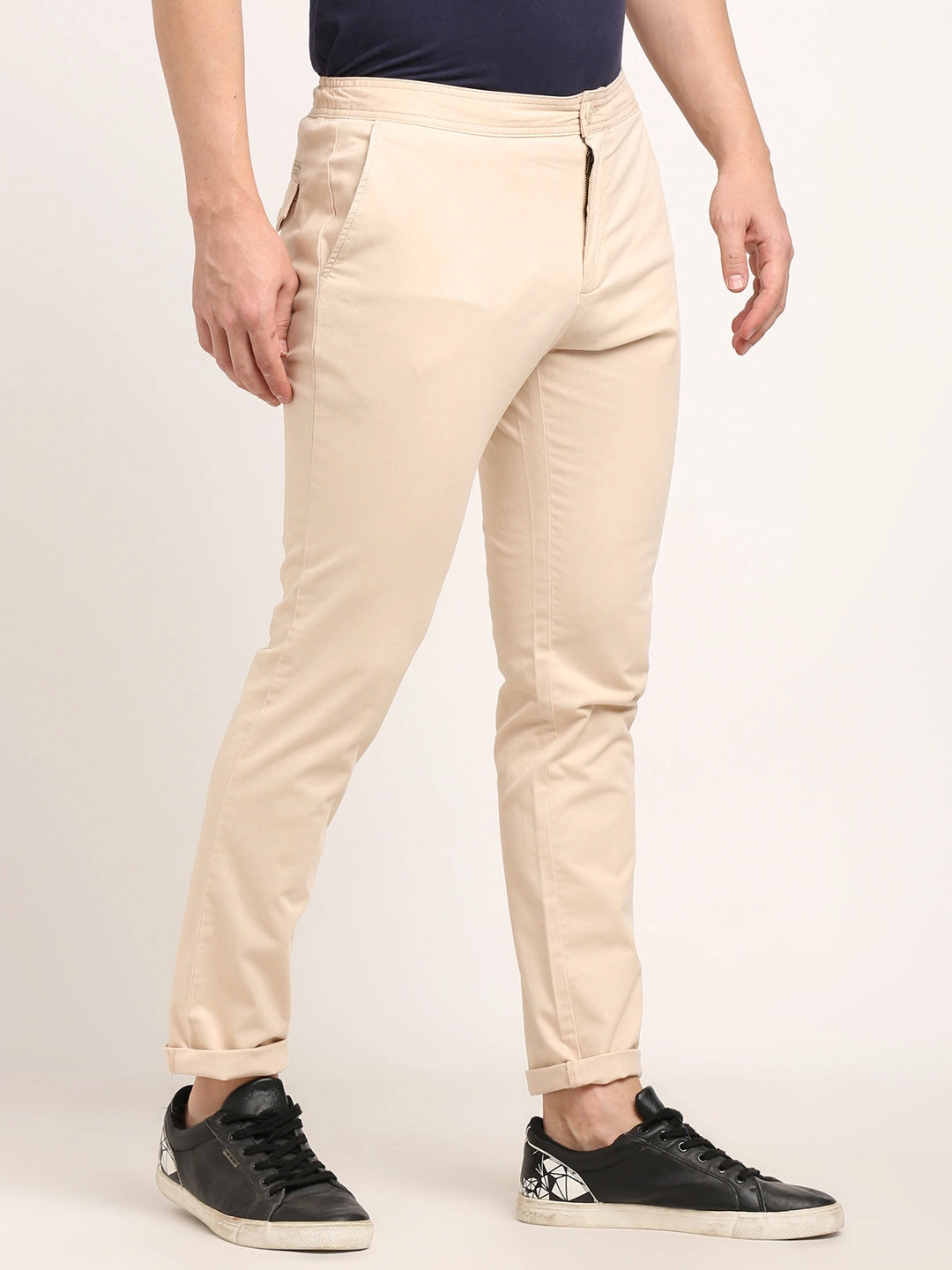 Men Urban Fit Cotton Stretch Trouser