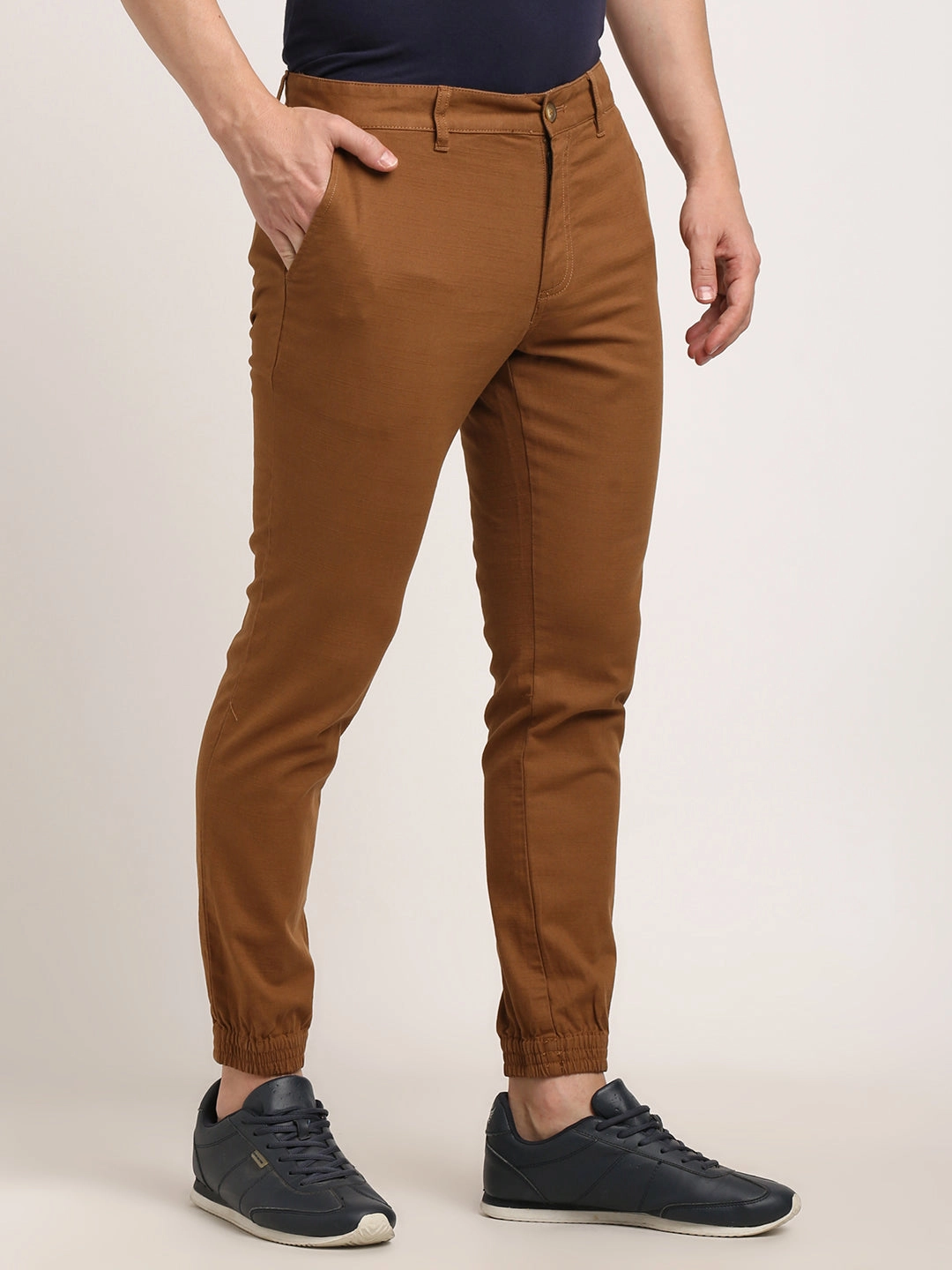 Men Urban Fit Cotton Stretch Trouser