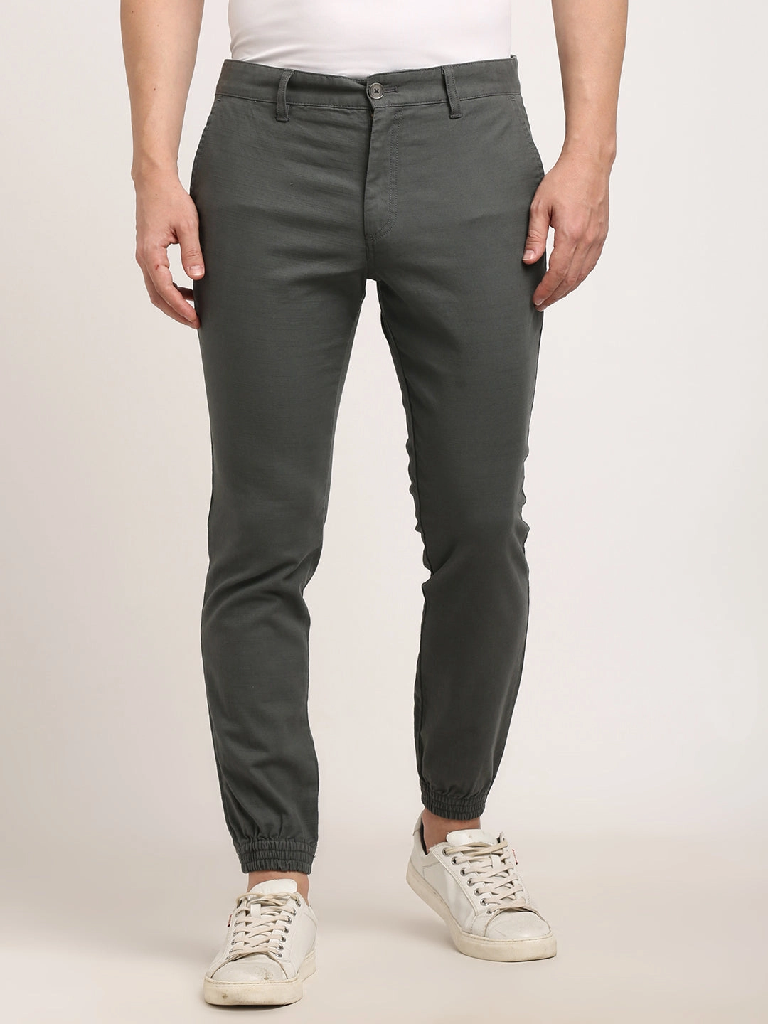 Men Urban Fit Cotton Stretch Trouser